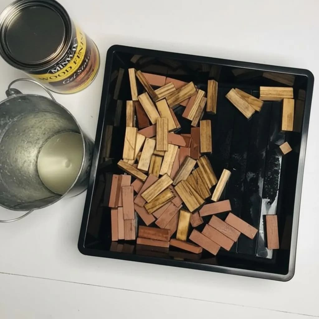 бруски с морилкой